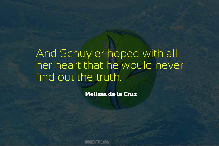 Melissa De La Cruz Quotes #1338092