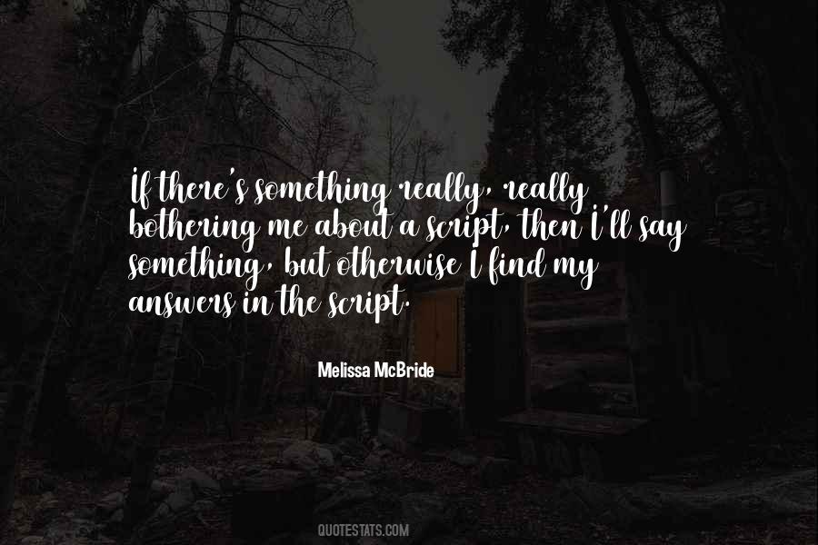 Melissa McBride Quotes #633877