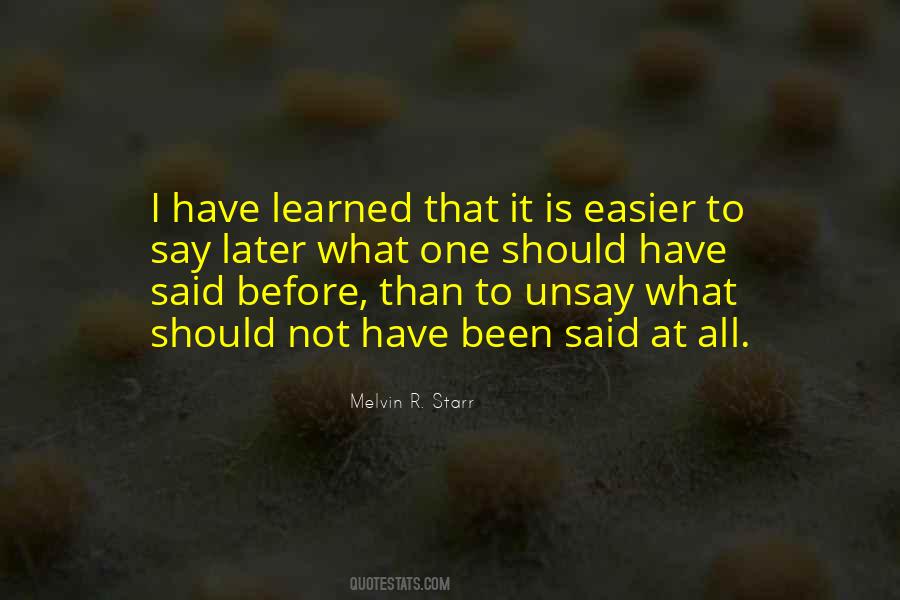 Melvin R. Starr Quotes #249076 Melvin R. Starr Quotes #249076