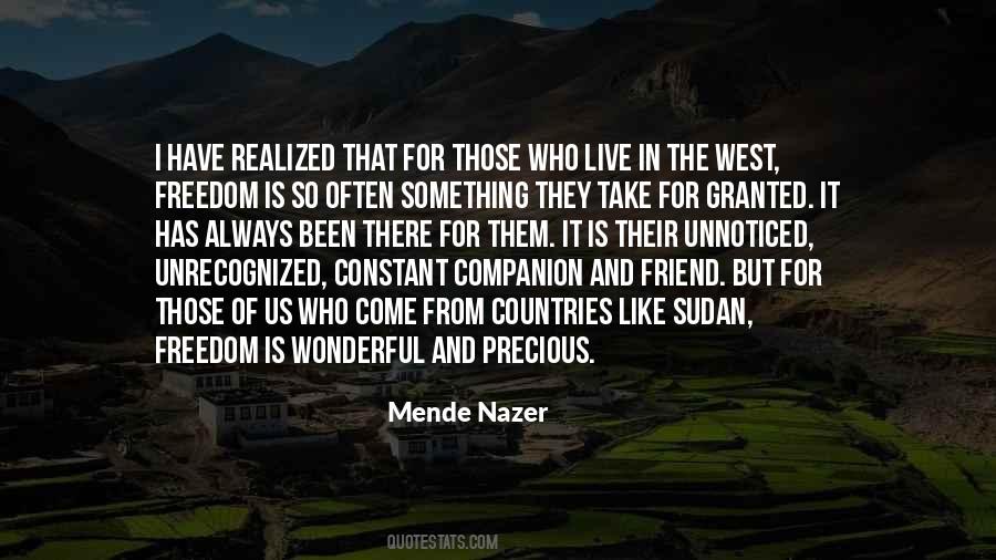 Mende Nazer Quotes #1747406