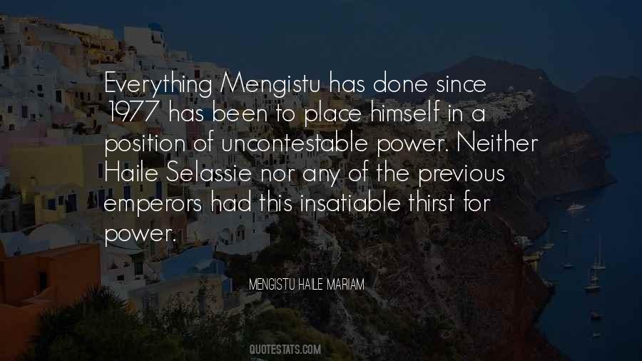 Mengistu Haile Mariam Quotes #677512