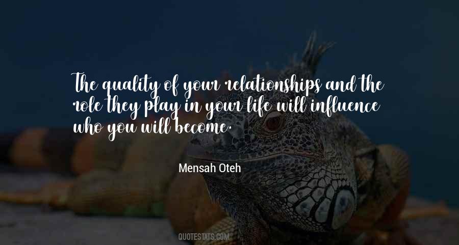 Mensah Oteh Quotes #1807189