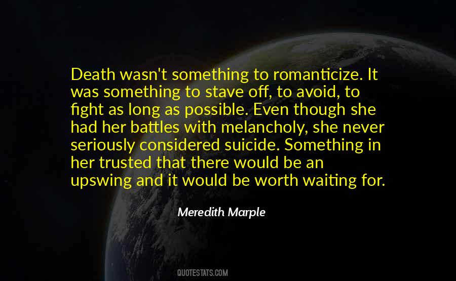 Meredith Marple Quotes #221872