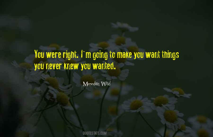 Meredith Wild Quotes #1252080