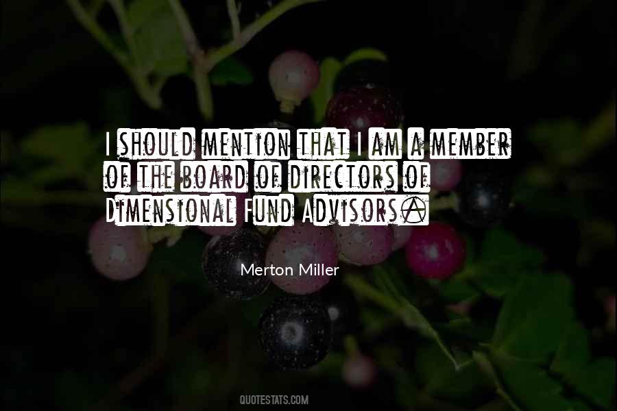 Merton Miller Quotes #416607