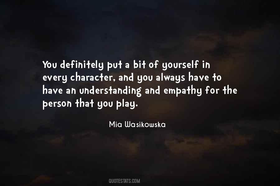 Mia Wasikowska Quotes #231217