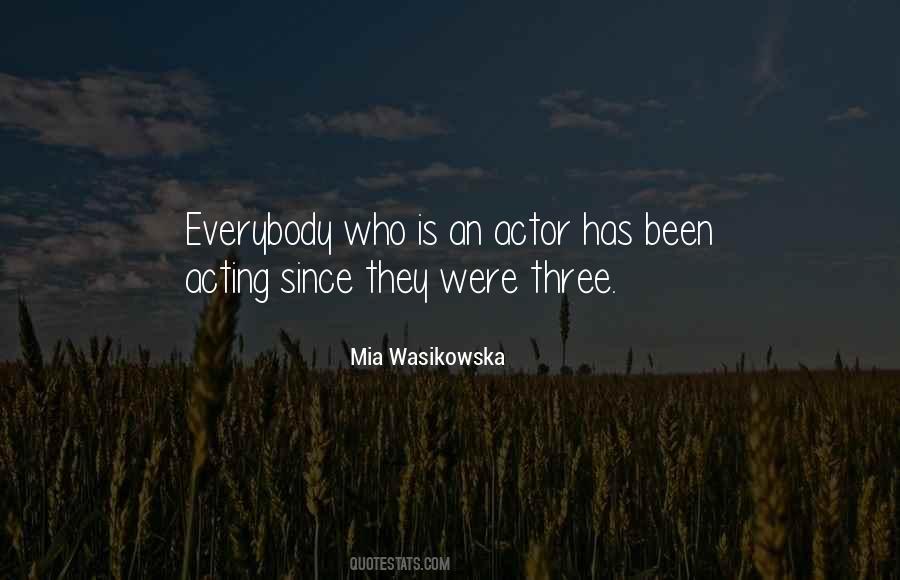 Mia Wasikowska Quotes #31353