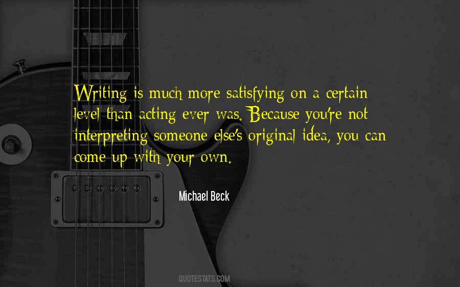 Michael Beck Quotes #259505