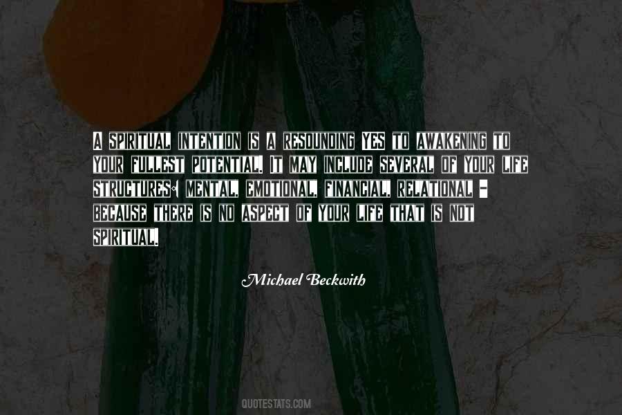 Michael Beckwith Quotes #1128139