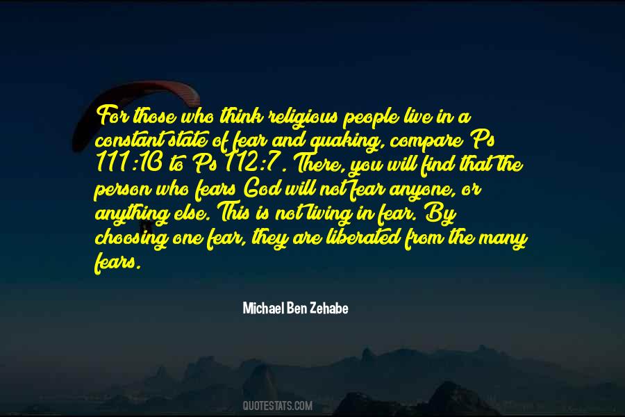 Michael Ben Zehabe Quotes #1466415