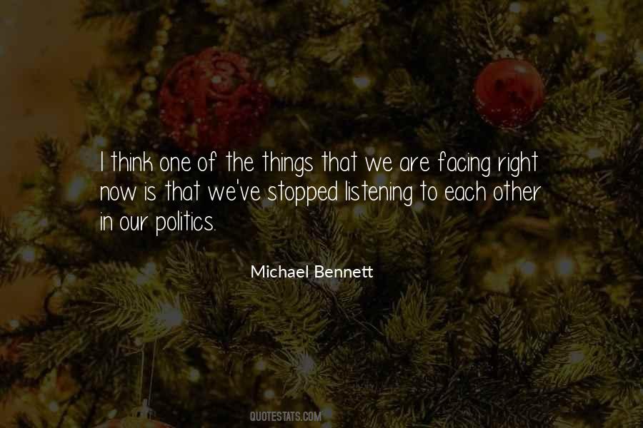 Michael Bennett Quotes #402198