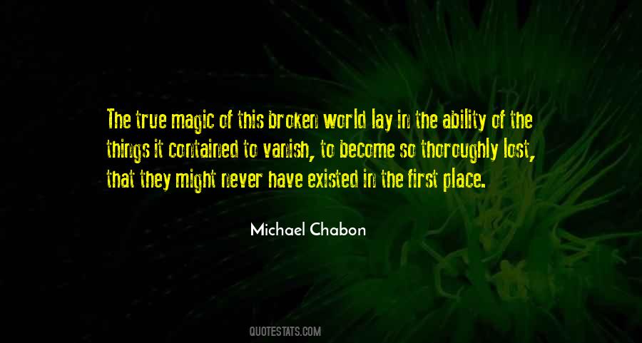 Michael Chabon Quotes #1717117