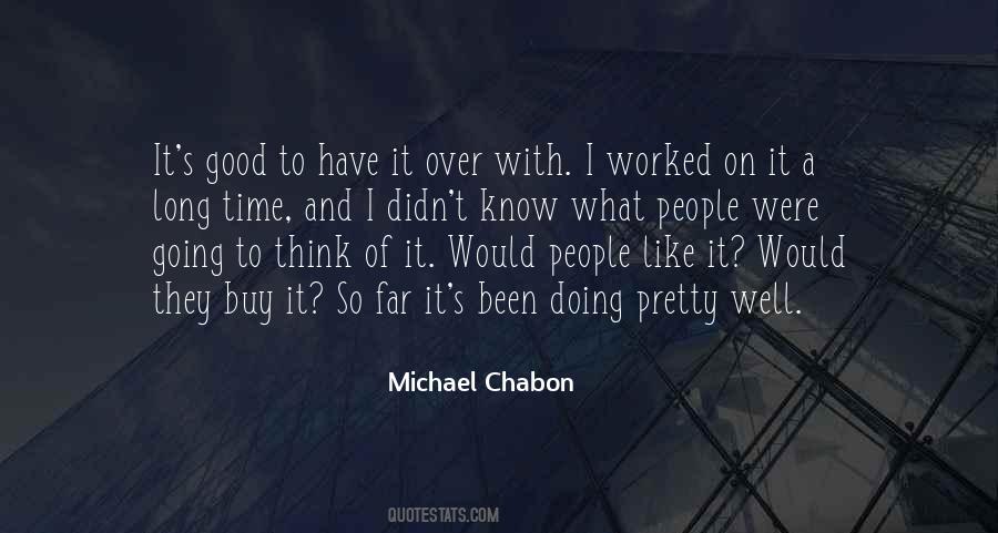 Michael Chabon Quotes #287024