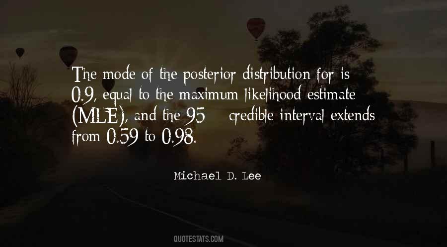 Michael D. Lee Quotes #1241405