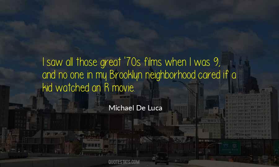 Michael De Luca Quotes #1403615