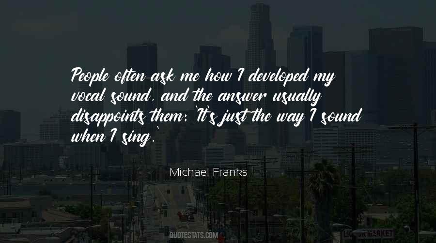 Michael Franks Quotes #670170