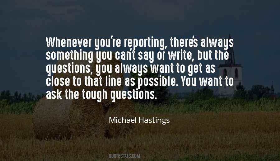 Michael Hastings Quotes #190100