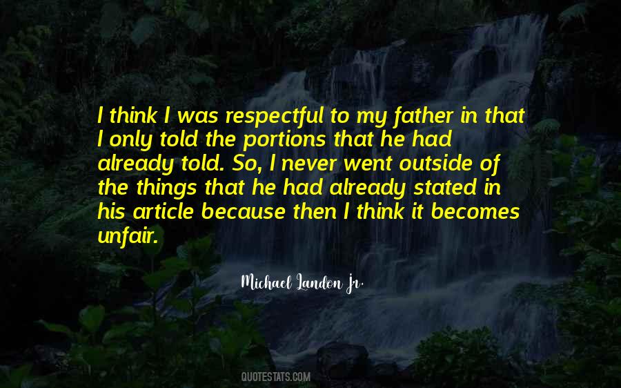 Michael Landon Jr. Quotes #1269294