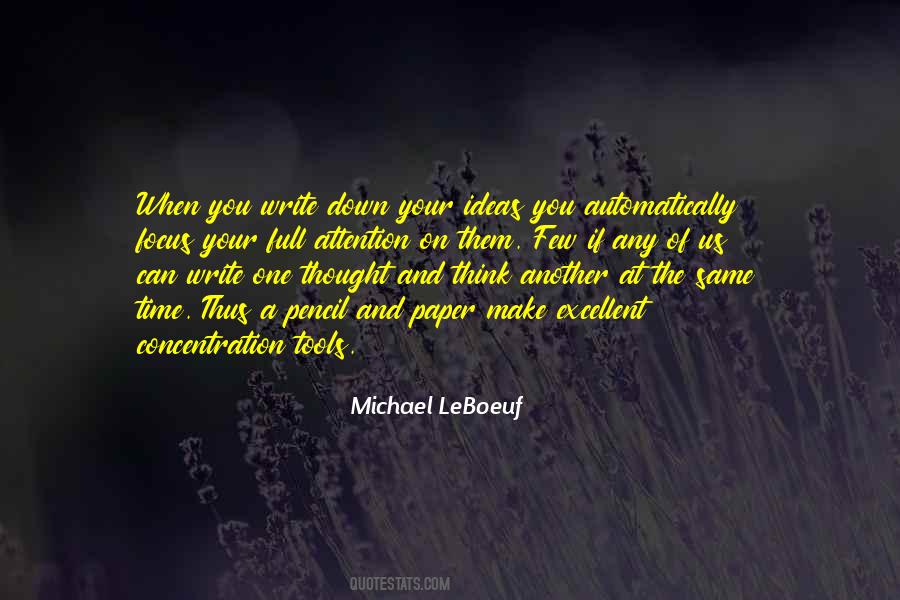 Michael LeBoeuf Quotes #1520918