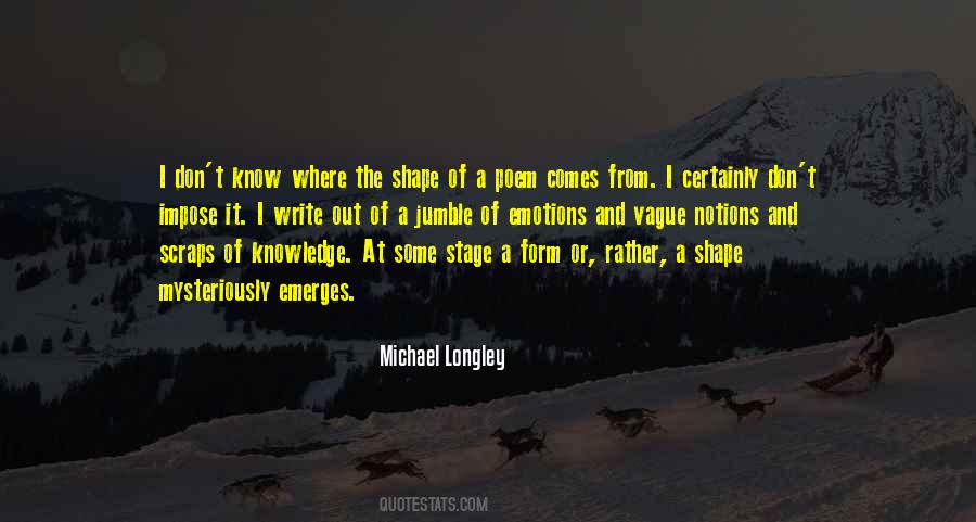 Michael Longley Quotes #1549615