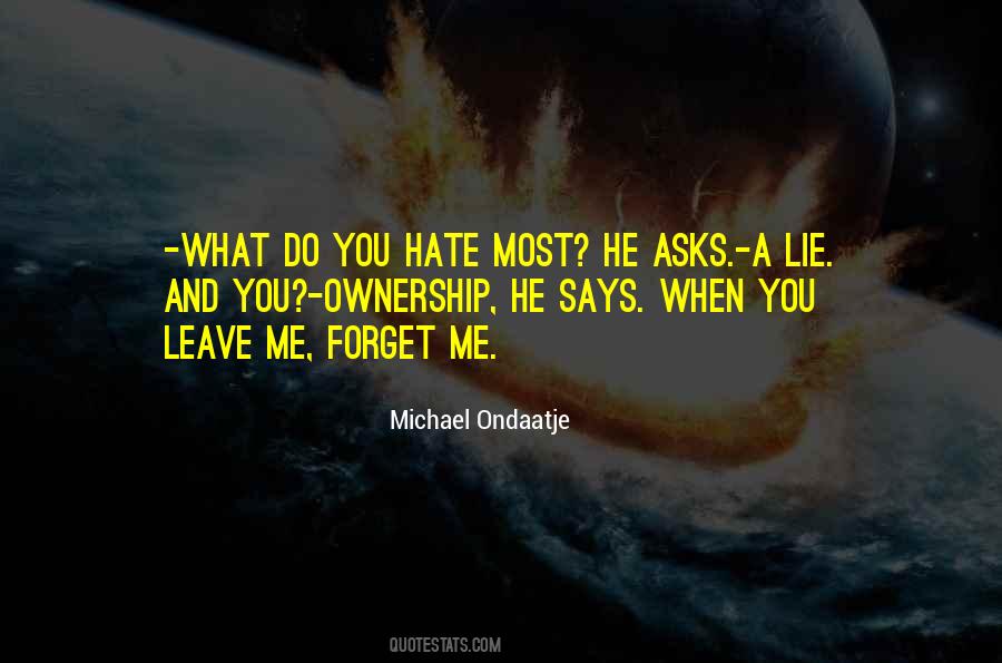Michael Ondaatje Quotes #50445