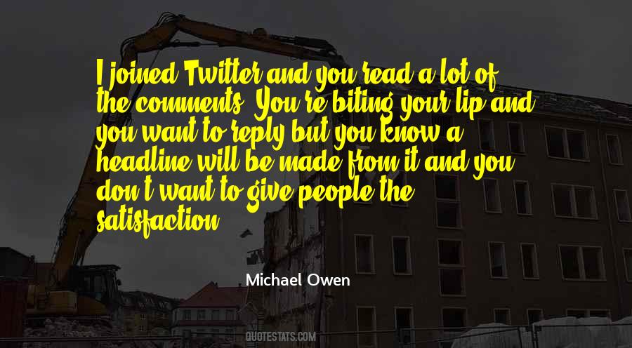 Michael Owen Quotes #1842858