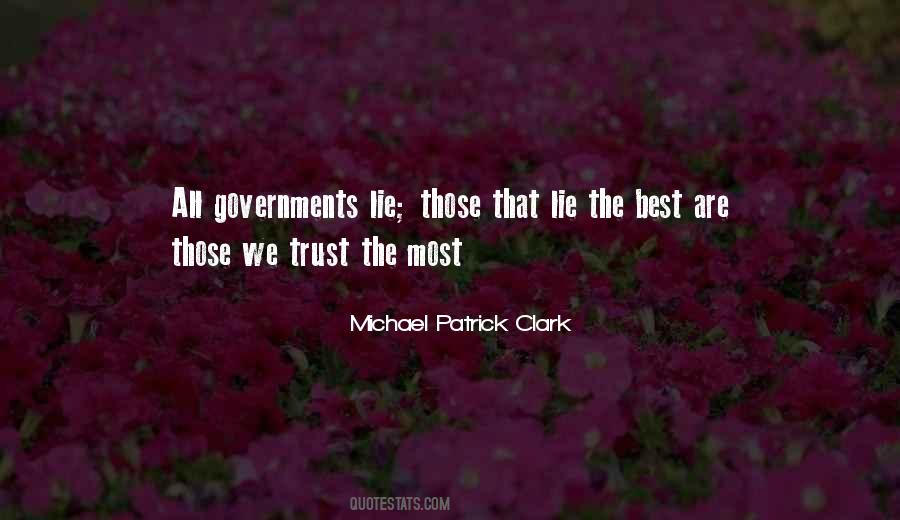 Michael Patrick Clark Quotes #1025193