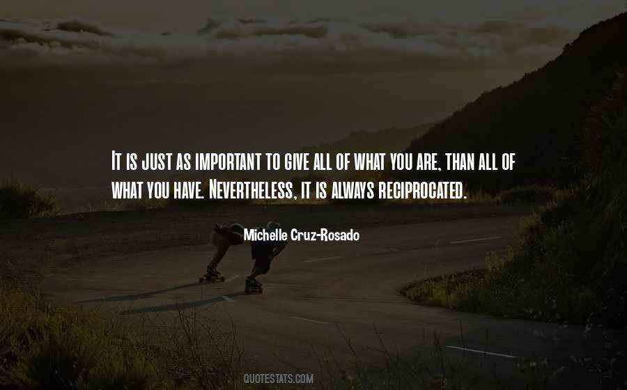 Michelle Cruz-Rosado Quotes #1877902