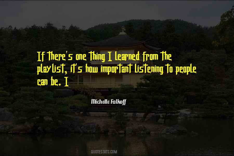 Michelle Falkoff Quotes #203338