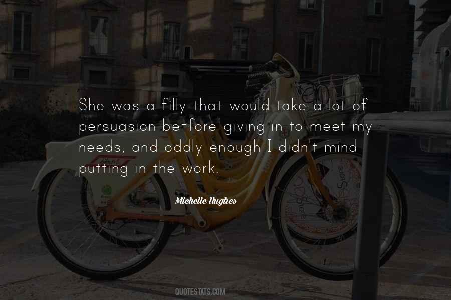 Michelle Hughes Quotes #1751895