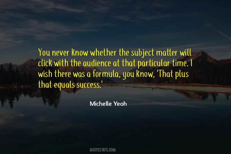 Michelle Yeoh Quotes #1357027
