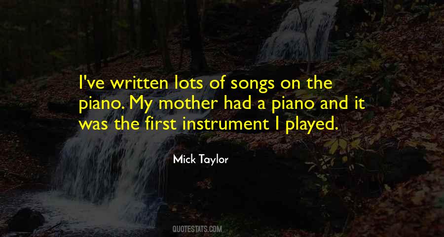 Mick Taylor Quotes #226109