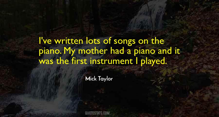Mick Taylor Quotes #226109