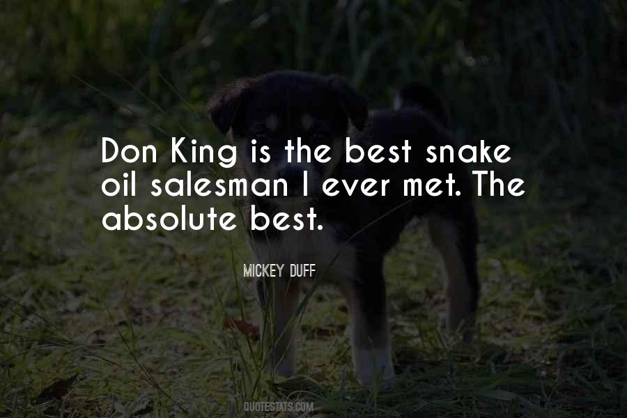 Mickey Duff Quotes #547906