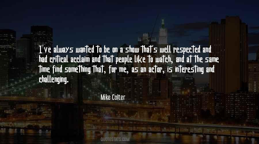 Mike Colter Quotes #1666830
