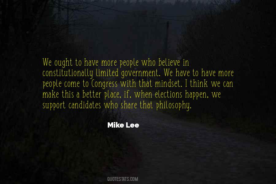 Mike Lee Quotes #171444