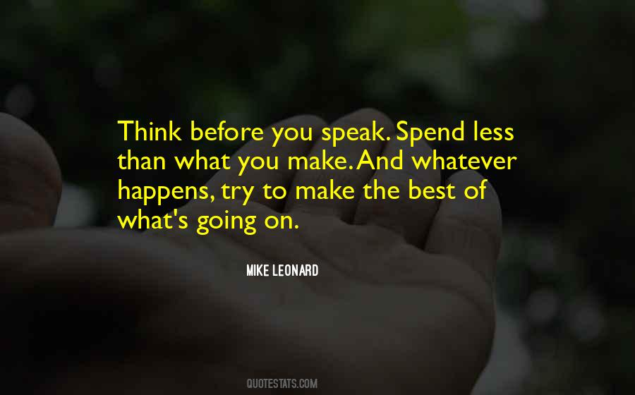 Mike Leonard Quotes #622383