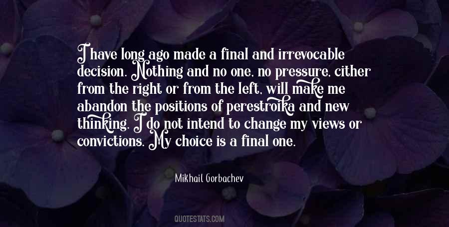 Mikhail Gorbachev Quotes #815987