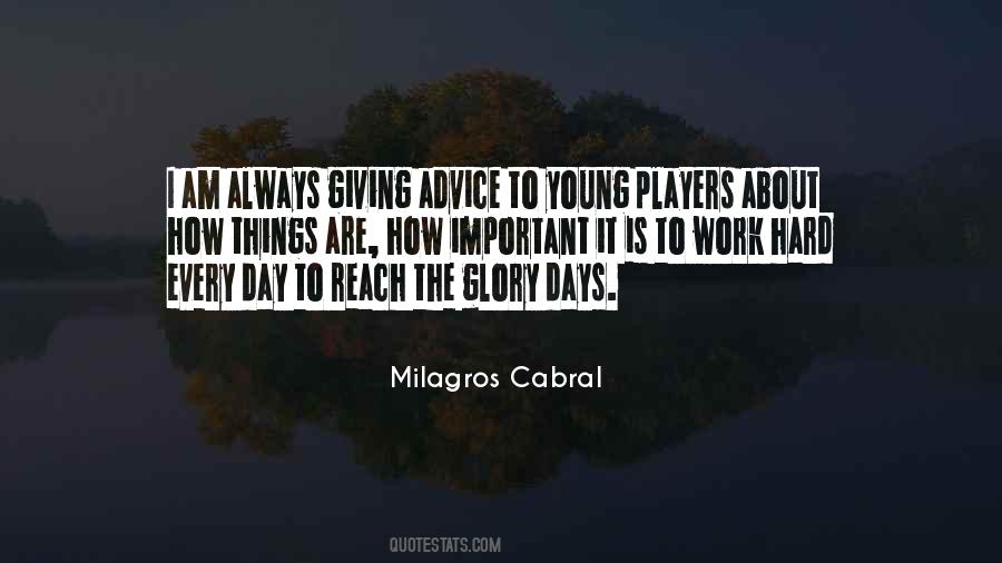 Milagros Cabral Quotes #160599