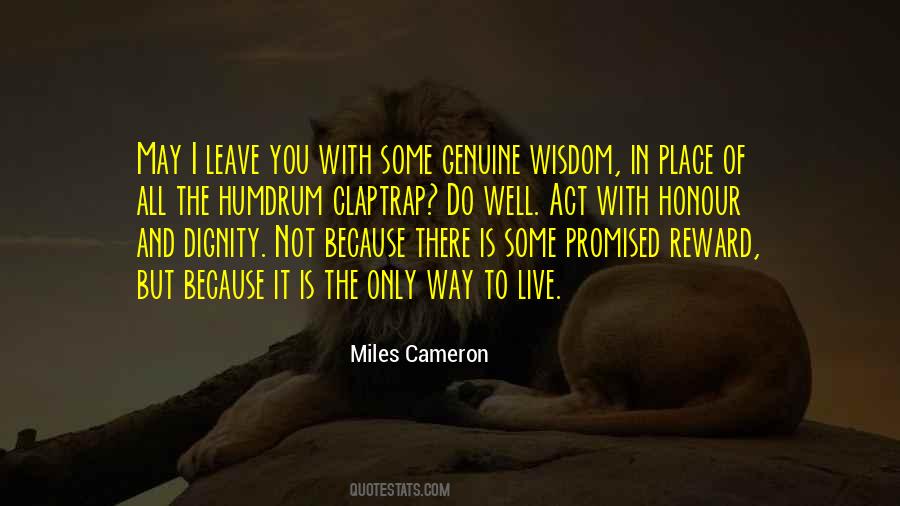 Miles Cameron Quotes #592468