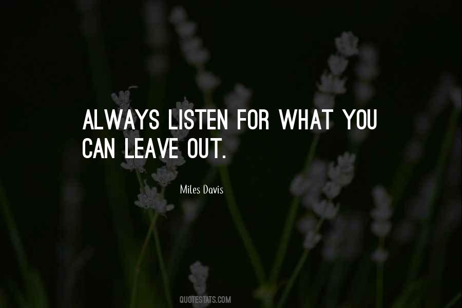 Miles Davis Quotes #1034075