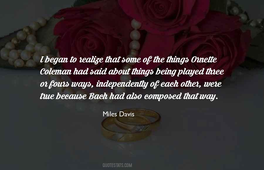 Miles Davis Quotes #890565