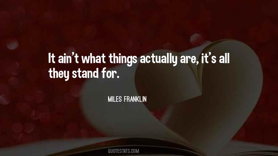 Miles Franklin Quotes #1652059