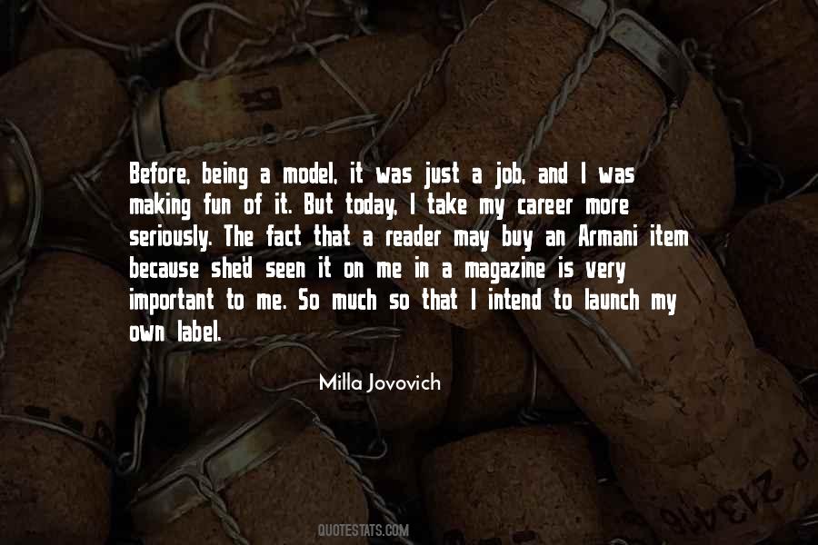 Milla Jovovich Quotes #1314420