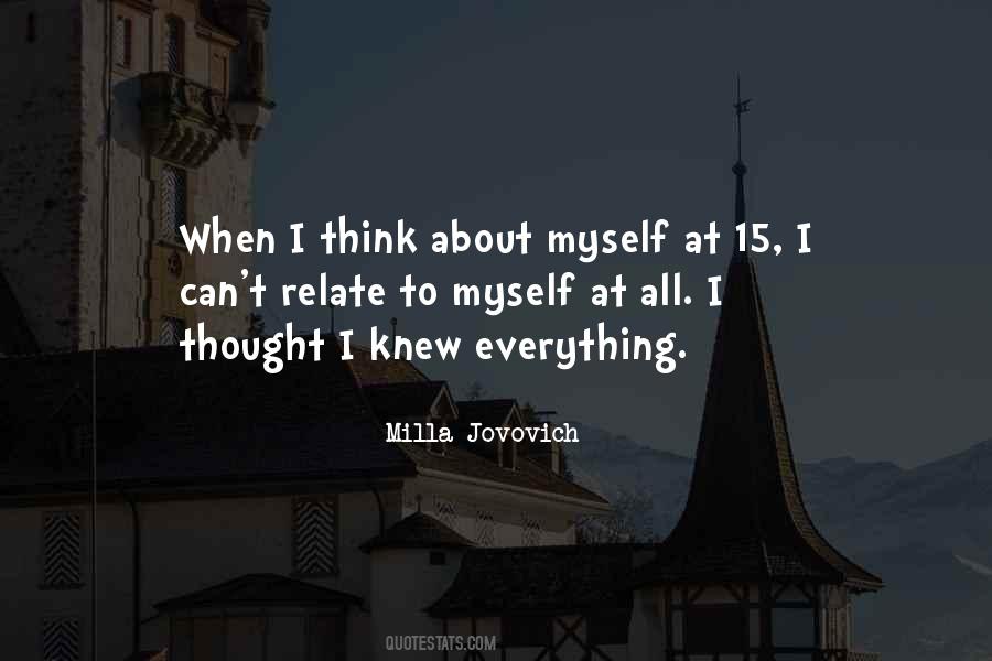 Milla Jovovich Quotes #1636014