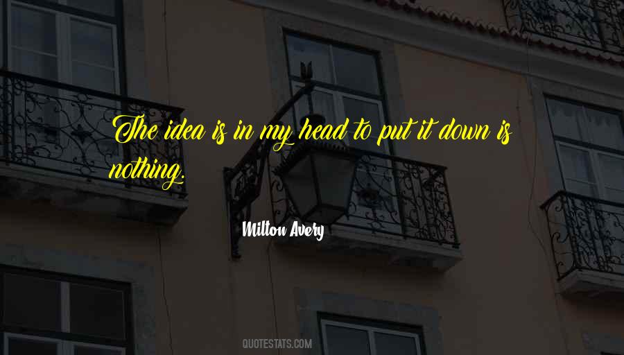 Milton Avery Quotes #1385190