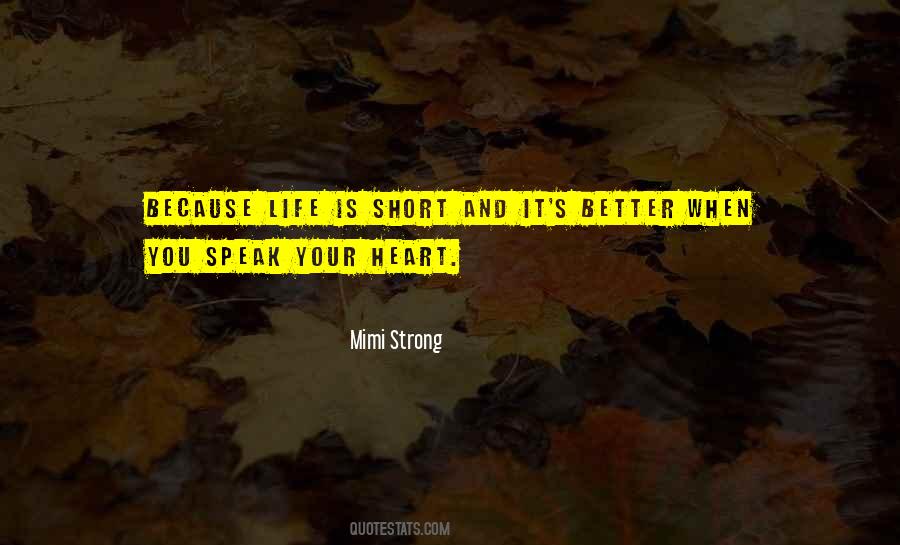 Mimi Strong Quotes #1711645