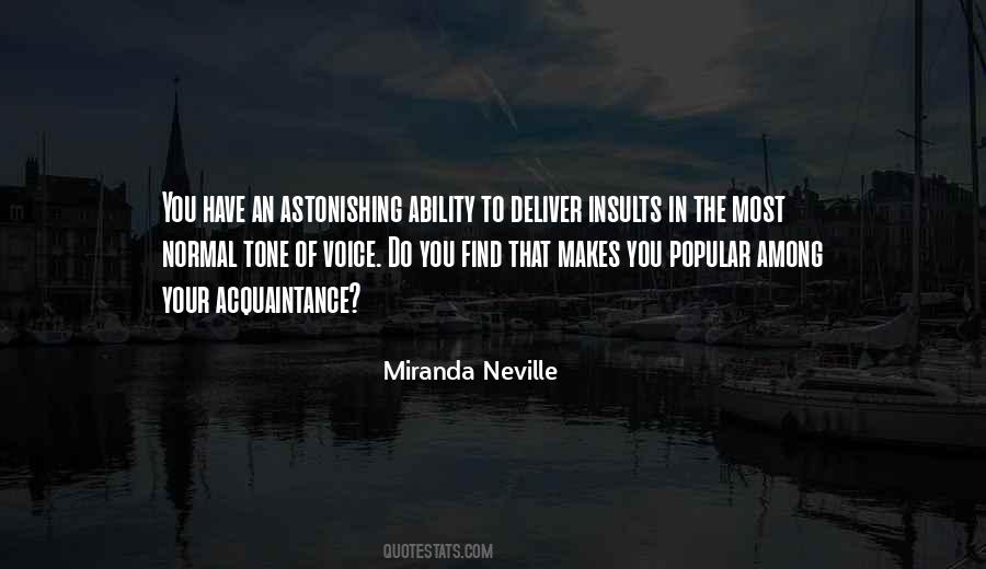 Miranda Neville Quotes #545006