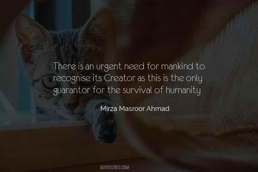 Mirza Masroor Ahmad Quotes #1289728