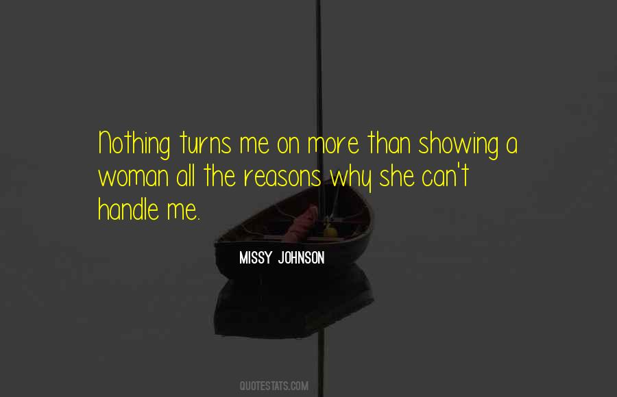 Missy Johnson Quotes #229826